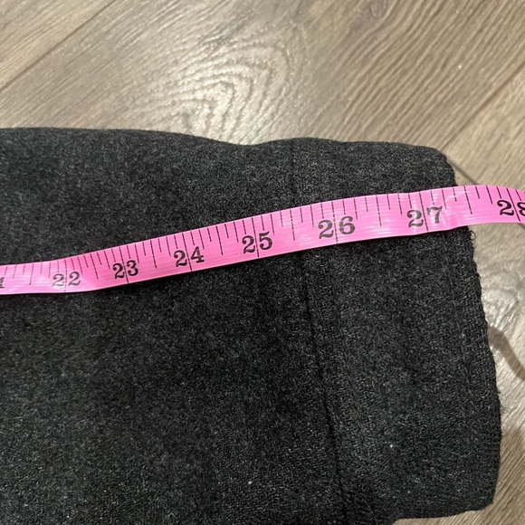 [3XL]American Eagle Men Black Insulated Wool Pea Coat Jacket Zip Snap Closure - Picture 7 of 9